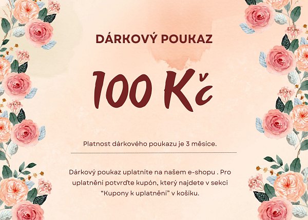 Dárkový poukaz - hodnota 100 Kč